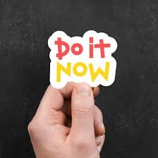 A visual representing an urgent instruction to act immediately