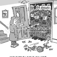 Law-enforcement officers conducting a raid in a warehouse