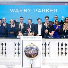 A stock-market listing ceremony associated with an initial public offering.