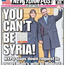 A front page of the New York Post newspaper.