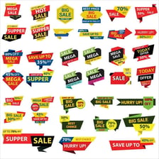 A prominently discounted item with a sale price