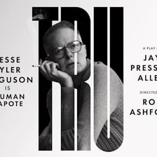 A stage production of Tru, the play about Truman Capote