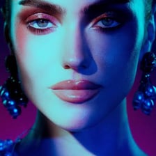 A glamorous portrait illustrating someone described as a ten.