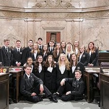 Student Senate pages working in the United States Capitol