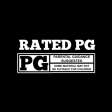 A PG rating symbol associated with family-friendly entertainment.