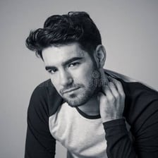 A stylish portrait of an attractive person