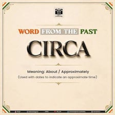 A historical document showing an approximate date