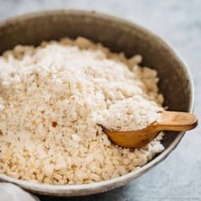 A bowl filled with panko bread crumbs