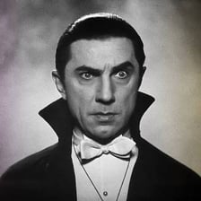 A classic film depiction of Count Dracula