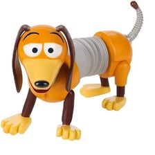 Slinky Dog, the toy dachshund character from the Toy Story films, shown with his coiled metal body