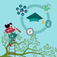 A web address ending in the .edu educational domain.