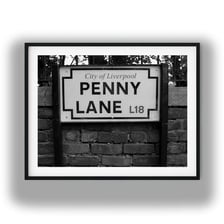 A street sign for Penny Lane in Liverpool