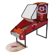 Miami Heat players during an NBA basketball game