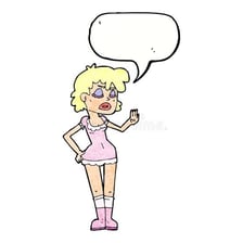 A humorous illustration of someone making a dismissive gesture