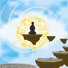 A conceptual illustration of a firmly held belief