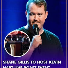 Comedians performing at a roast event