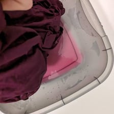 A visual collage of running, bleeding dye, and managing an office