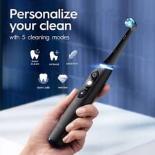 An Oral-B electric toothbrush