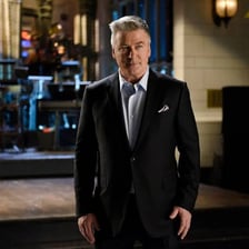 Alec Baldwin appearing as host of Saturday Night Live.