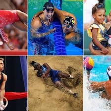 An athlete competing at the Olympic Games