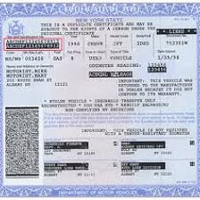A vehicle document showing a vehicle identification number.