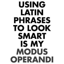 The Latin phrase “ipso facto” displayed in a simple typographic design.
