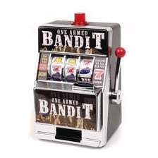 A slot machine in a casino