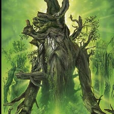 A towering tree-like Ent from The Lord of the Rings