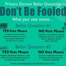 A voter marking an affirmative choice on a ballot
