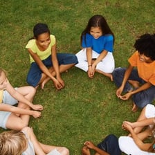 A group of people playing a truth-or-dare game.