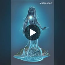 An artistic depiction of a naiad beside a freshwater spring.