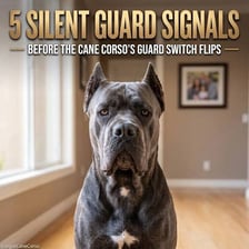 A guard dog baring its teeth while growling.