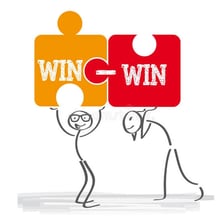 A decision diagram in which both options lead to favorable outcomes.