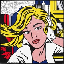 Examples of optical art and pop art