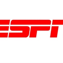 The ESPN logo for the sports television network.