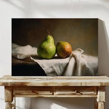 Pears arranged as fruit in a still-life composition.