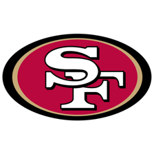 San Francisco 49ers players on a football field