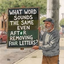 A simple educational illustration showing a word with its first letter removed.