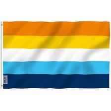 The aromantic pride flag displayed in a clear, recognizable view.