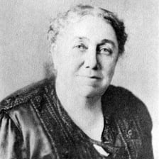 A historical portrait of suffragist Harriet Taylor Upton.