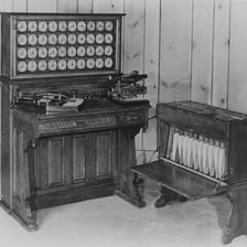 An IBM punch-card tabulating machine