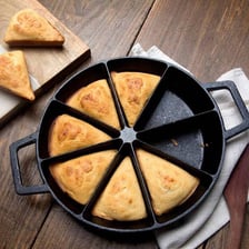 Several triangular slices of pie.