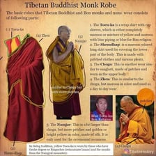 A Tibetan Buddhist lama wearing a traditional monastic robe.