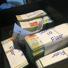 A person reselling tickets outside a concert venue
