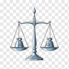 A balance scale with two sides at approximately the same level.