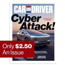 A cover of the automotive magazine Car and Driver