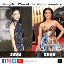 Actress Ming-Na Wen, the voice of Mulan in the 1998 film