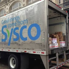 A Sysco food-service delivery truck