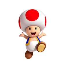 Toad, the mushroom-headed character from Nintendo’s Super Mario series