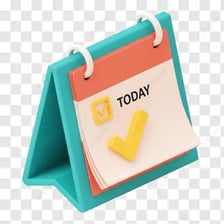 A calendar page highlighting the current day